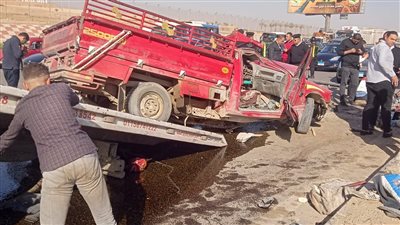 قرار جديد من النيابة في واقعة انقلاب سيارة نقل عمال بطريق السويس 