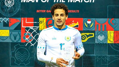 الدوري المصري، محمد الشامي رجل مباراة سموحة والإسماعيلي 