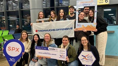 مطار سفنكس الدولي يستقبل أولى رحلات كوندور الألمانية (صور)