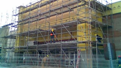 سقط من فوق السقالة، مصرع شاب أثناء عمله بالمنوفية