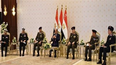  السيسي: رجال القوات المسلحة يمثلون امتدادا لجيل أكتوبر في الحفاظ على أمن الوطن وصون مقدساته