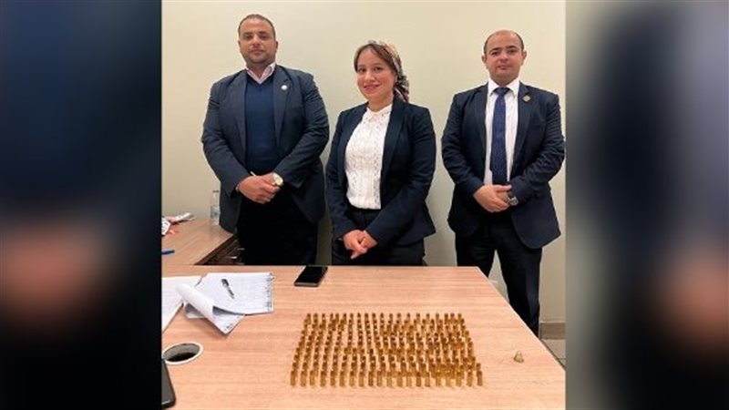 المضبوطات بحوزة رجال