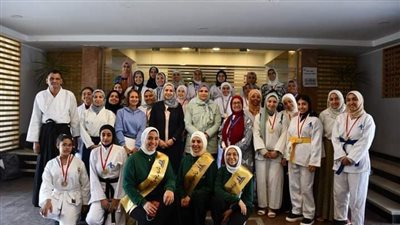 عين شمس تكرم الفائزين في بطولة الجمهورية للإيكيدو