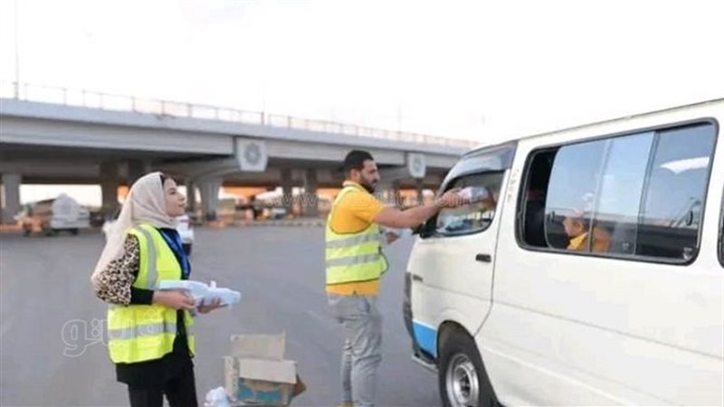 توزيع وجبات إفطارعلى