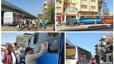 تشغيل أتوبيسات غرب الدلتا تيسيرًا على المواطنين بأبوحمص في البحيرة (صور)