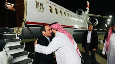 6 صور ترصد تفاصيل زيارة الرئيس السيسي إلى السعودية