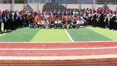 طلاب من أجل مصر بجامعة المنصورة توزع كراتين الخير