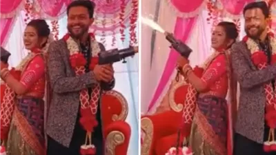 إصابة عروس هندية بحروق أثناء إطلاقها النار في حفل زفافها (فيديو)