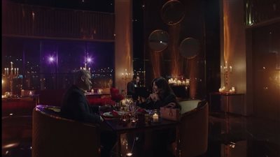 مسلسل جميلة الحلقة 12، موعد عشاء رومانسي يجمع هاني عادل وريهام حجاج