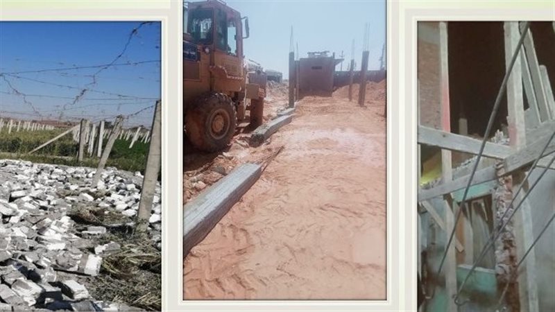 ازالة 6 حالات فى