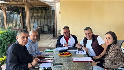 الخطيب يجتمع مع شركة الأهلي للإنتاج الإعلامي