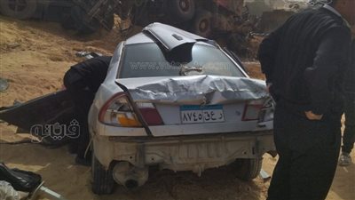 مصرع وإصابة 4 في حادث تصادم بطريق الإسكندرية مطروح