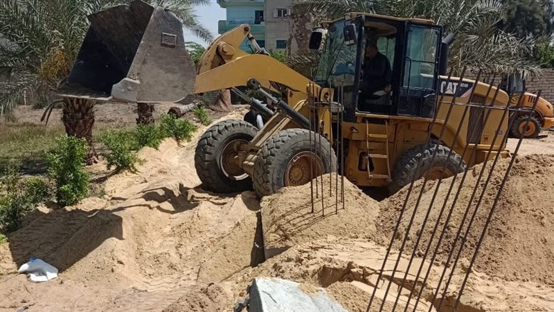 جانب من أعمال الإزالة،