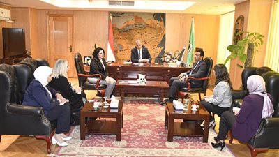 وفد من الأمم المتحدة في زيارة الفيوم 