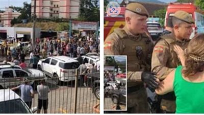 شاهد لحظة الهجوم على حضانة أطفال في البرازيل