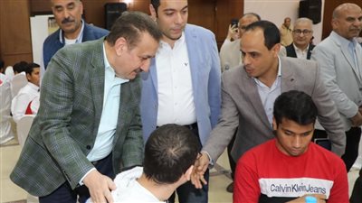 محافظ المنوفية يشهد الإفطار الجماعي للأيتام والمسنين وطلاب مدرسة النور للمكفوفين
