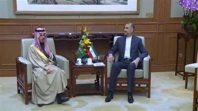 في فيديو 21 ثانية، كيف كان أول لقاء بين وزيري خارجية السعودية وإيران بعد قطيعة سنوات