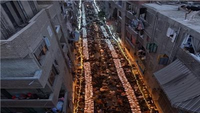 على طريقة المطرية، ‏المنصورة تنظم اليوم أكبر مائدة إفطار جماعي بحديقة شجرة الدر