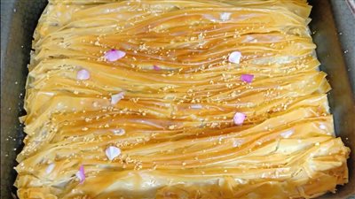 طريقة عمل المكشكشة بقمر الدين (فيديو)