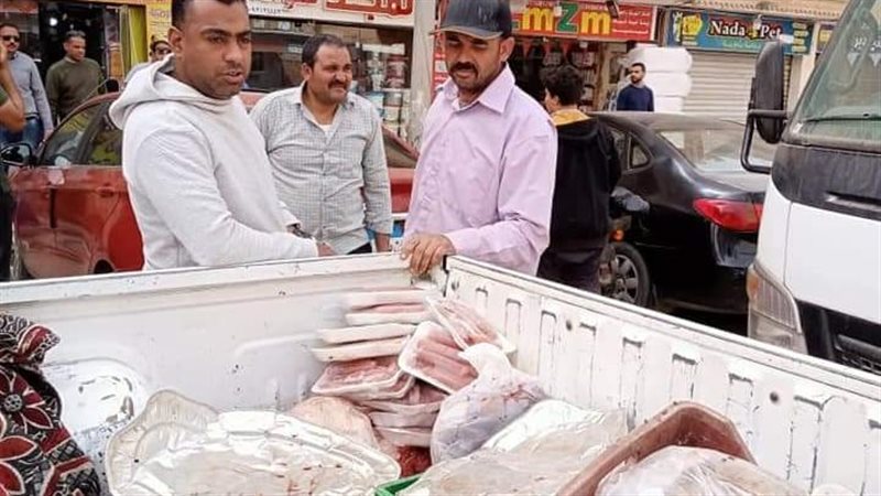 ضبط لحوم فاسدة بالجيزة،