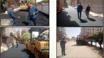 محافظ الشرقية يتابع أعمال الرصف بالإبراهيمية 