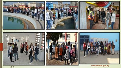 مياه الشرقية: زيارة ميدانية لطلبة كلية التجارة لمحطة المياه 