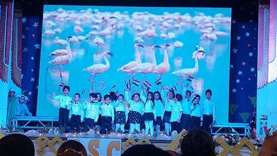 وزيرا التعليم والثقافة يشهدان فقرات مسرحية وفنية لطلاب مدرسة النصر للغات (فيديو)