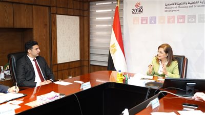 وزيرة التخطيط والتنمية الاقتصادية تلتقي رئيس شركة هانيويل لبحث سبل التعاون 