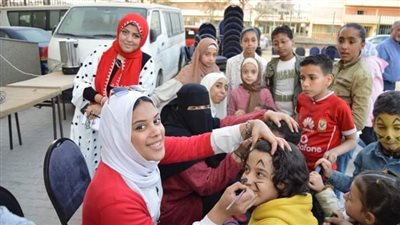 حفل إفطار جماعي لمركز ذوي الاحتياجات الخاصة بكلية الدراسات العليا للطفولة 