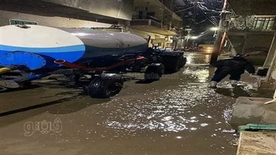 جهود مكثفة لشفط وكسح تجمعات مياه الأمطار في الشرقية (صور)