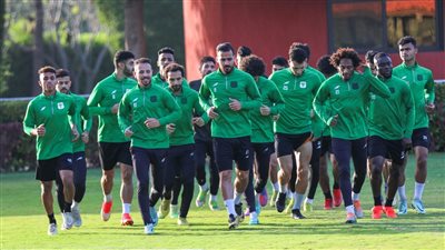 المصري يؤدي مرانه الأساسي بالإسكندرية وسط السيول استعدادًا للمقاولون العرب (صور)