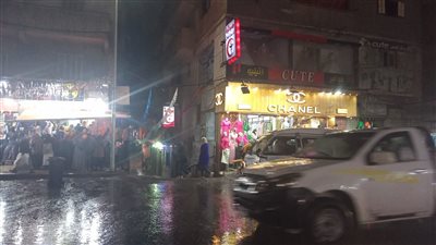 هطول أمطار غزيرة على مناطق غرب محافظة الإسكندرية (صور)