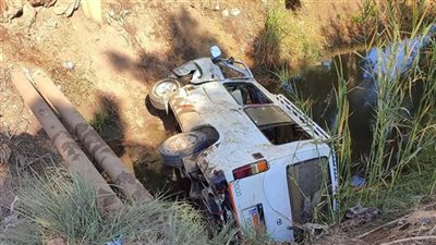 إصابة 9 أشخاص من بني سويف في انقلاب ميكروباص بالصحراوي الغربي