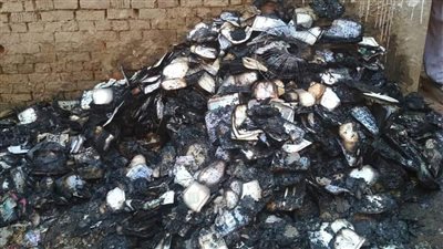 المعاينة تكشف سبب حريق مسجد في دقادوس بالدقهلية (صور) 