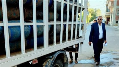 ضبط صاحب مستودع غاز لتصرفه في 487 أسطوانة بالبحيرة