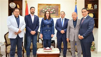 نائب محافظ البحيرة تستقبل رئيس الاتحاد المصري للكانوي والكاياك (صور)