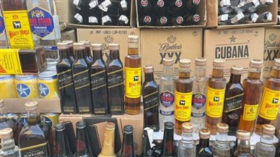 ضبط خمور مجهولة المصدر في مخزن غير مرخص بالفيوم