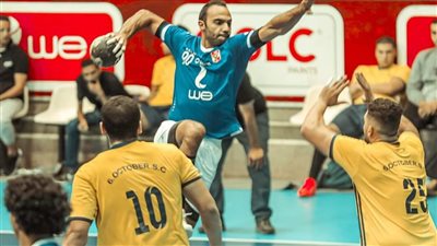 رجال يد الأهلي يفوز على 6 أكتوبر بالدوري