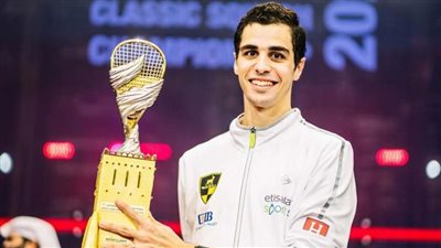 علي فرج يُتوَّج بلقب بطولة مصر الدولية للإسكواش