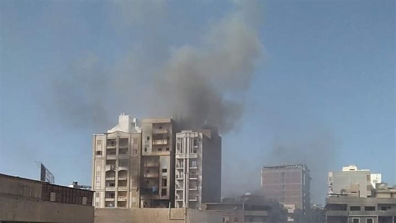 حريق يلتهم عيادة