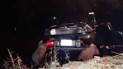 مصرع 4 أشخاص من أسرة واحدة بينهم رضيعة في انقلاب سيارة بترعة بهجورة بقنا