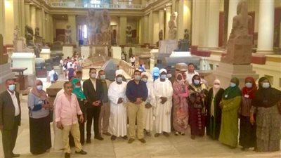 السياحة تستضيف وفد الأئمة والواعظات السوداني بمتحف التحرير