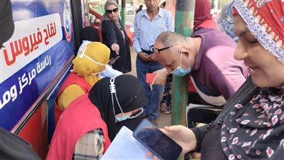 حملة معا نطمئن تجوب قرى ومدن الدقهلية للتسجيل للقاح كورونا | صور 