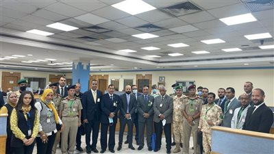 وفد من أكاديمية ناصر العسكرية يتفقد مركز العمليات المتكامل بمصر للطيران