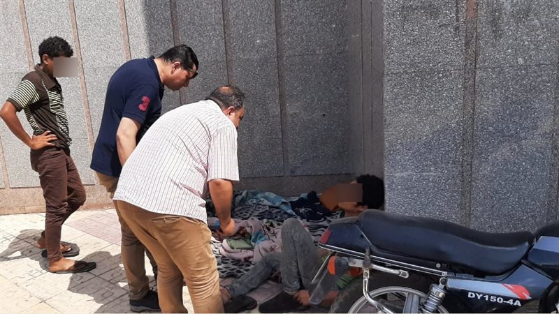 انقاذ حالة من التشرد