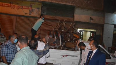 نائب محافظ المنيا يصادر 20 شيشة في ملوي | صور 