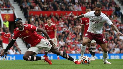 مانشستر يونايتد يتلقى الهزيمة الأولى في الدوري الإنجليزي أمام أستون فيلا 