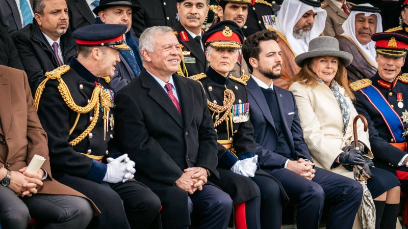 ملك الأردن أثناء