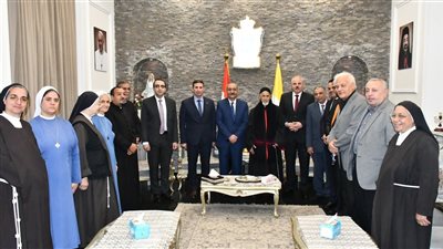 قيادات الإسماعيلية بجولة على الكنائس لتقديم التهنئة للاقباط بعيد القيامة المجيد(صور)