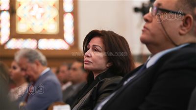 وزير الرياضة ونبيلة مكرم وإلهام شاهين في احتفالية الإنجيلية بعيد القيامة (صور)